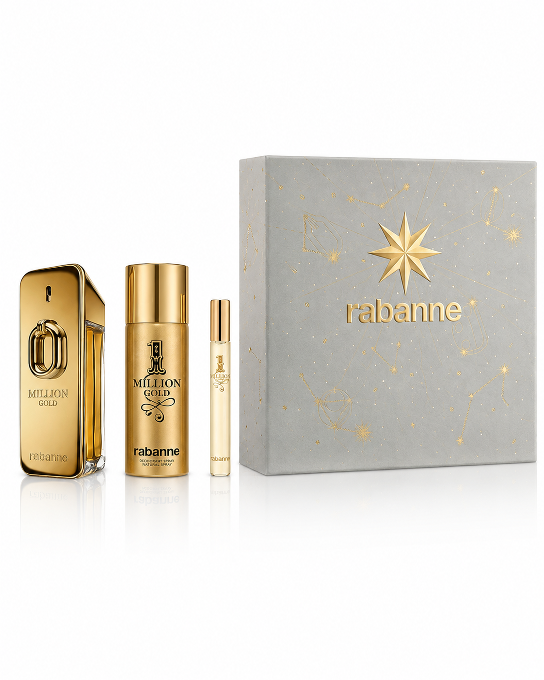 SET Rabanne Million Gold EDP Intense 100 ml + EDT MINI 1 Milion 10 ml + DEO VAPO 1 Million 150 ml