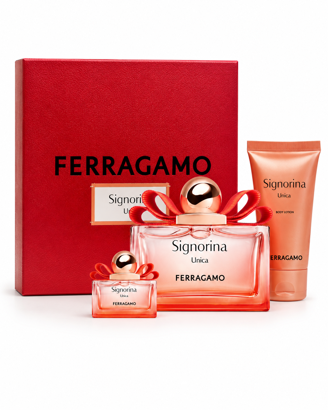 SET Ferragamo Signorina Unica EDP 100ml + EDP MINI 5ml + BL 50ml