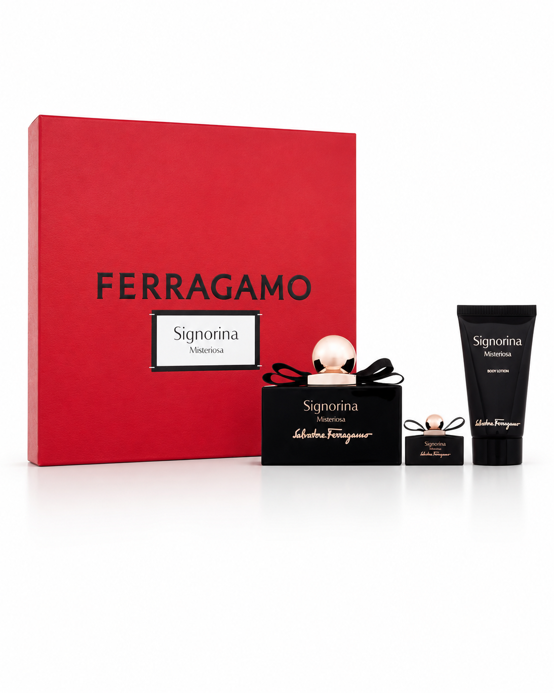 SET Ferragamo Signorina Misteriosa EDP 100 ml + EDP MINI 5 ml + BL 50 ml (woman)