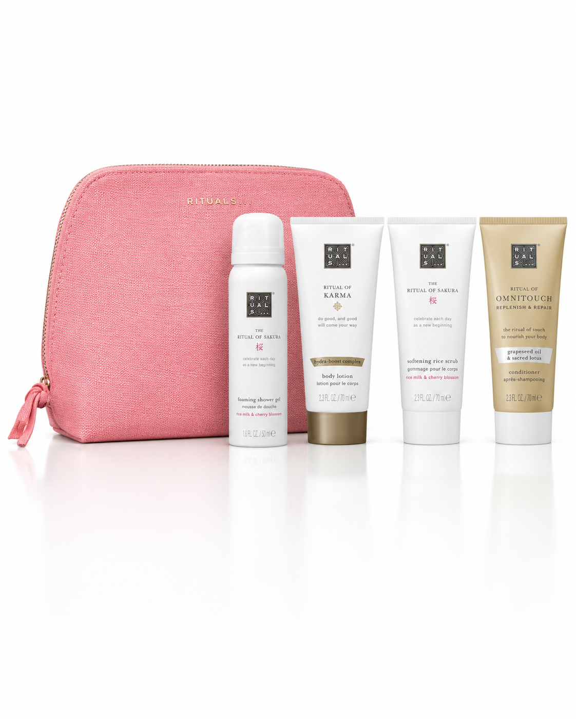 SET Travel Rituals Ritual Of Sakura 50fsg.70sh.70cond. 70wbc
