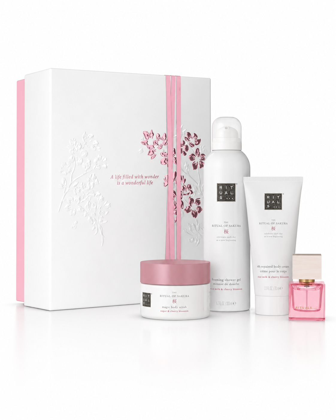 SET Rituals The Ritual Of Sakura 125scrub.200fsg. 100bc.15ml